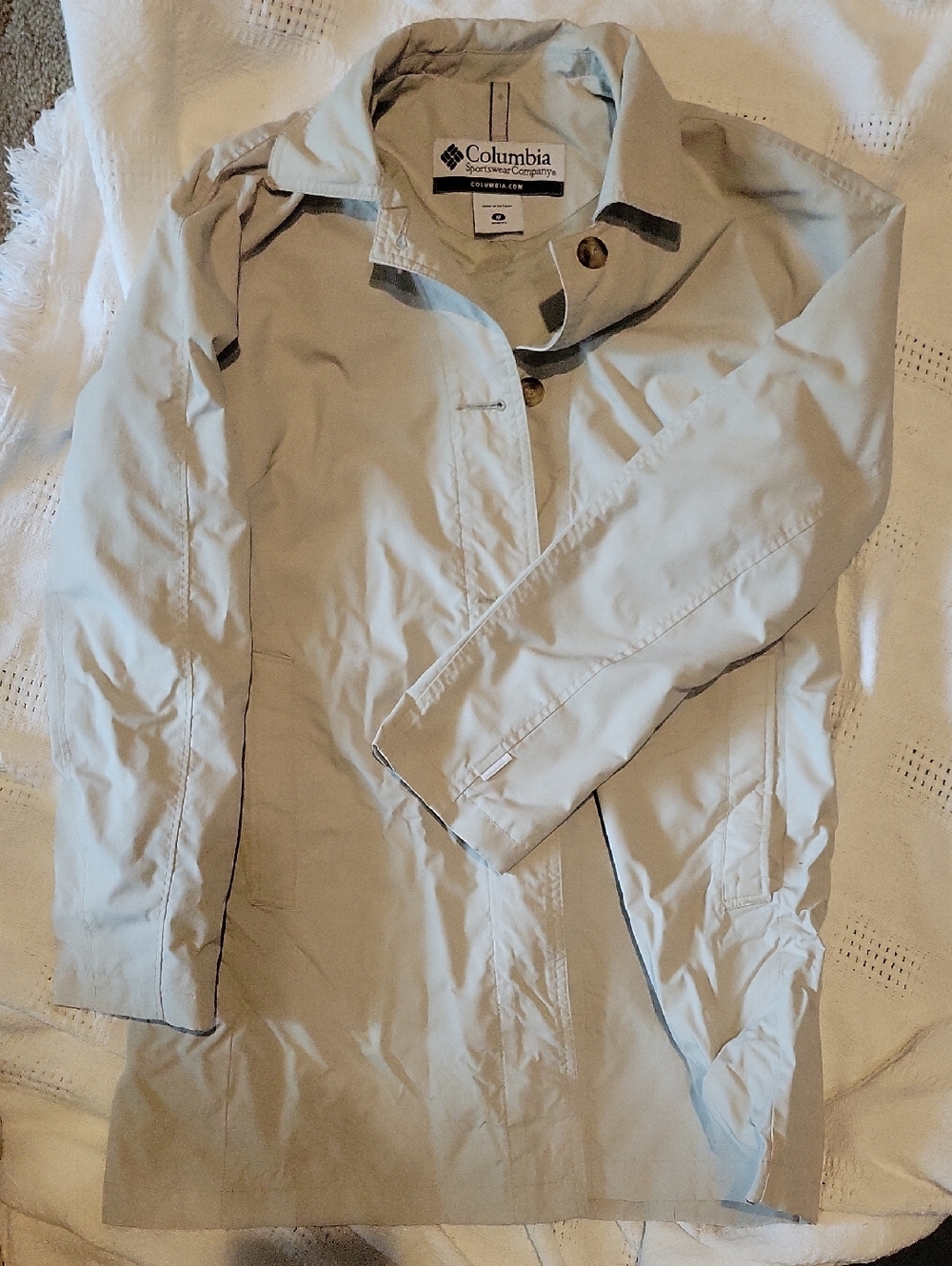 Columbia Light Beige Outdoor Trench